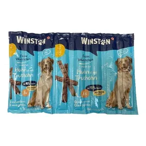 تشویقی سوسیسی سگ وینستون مدل مرغ و بوقلمون وزن 88 گرم
