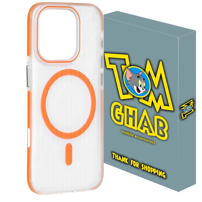 کاور تام قاب مدل مگ سیف طرح کرکره مات مناسب برای گوشی موبایل اپل iPhone 16 Pro Max