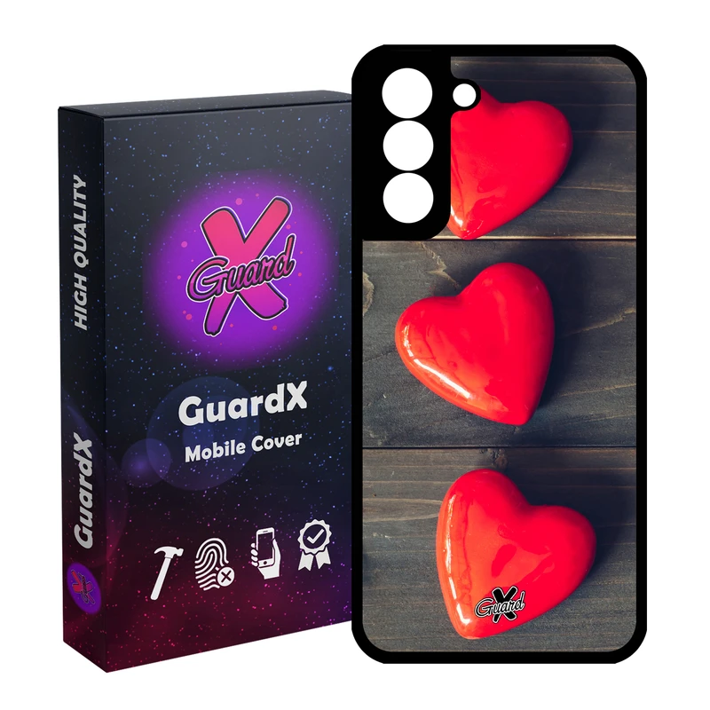 کاور گارد ایکس طرح Love مدل Glass10181 مناسب برای گوشی موبایل سامسونگ Galaxy S21 FE