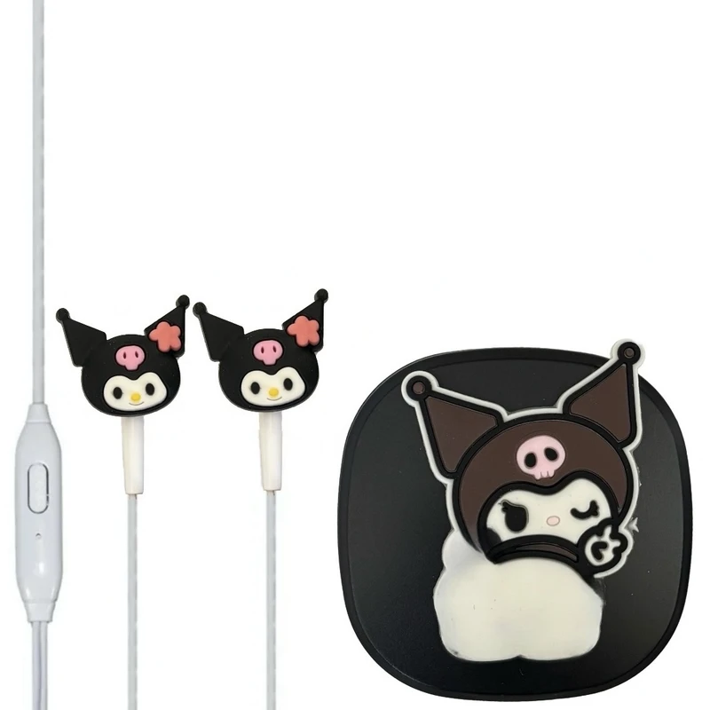 هندزفری مدل عروسکی کرومی به همراه کیس محافظ