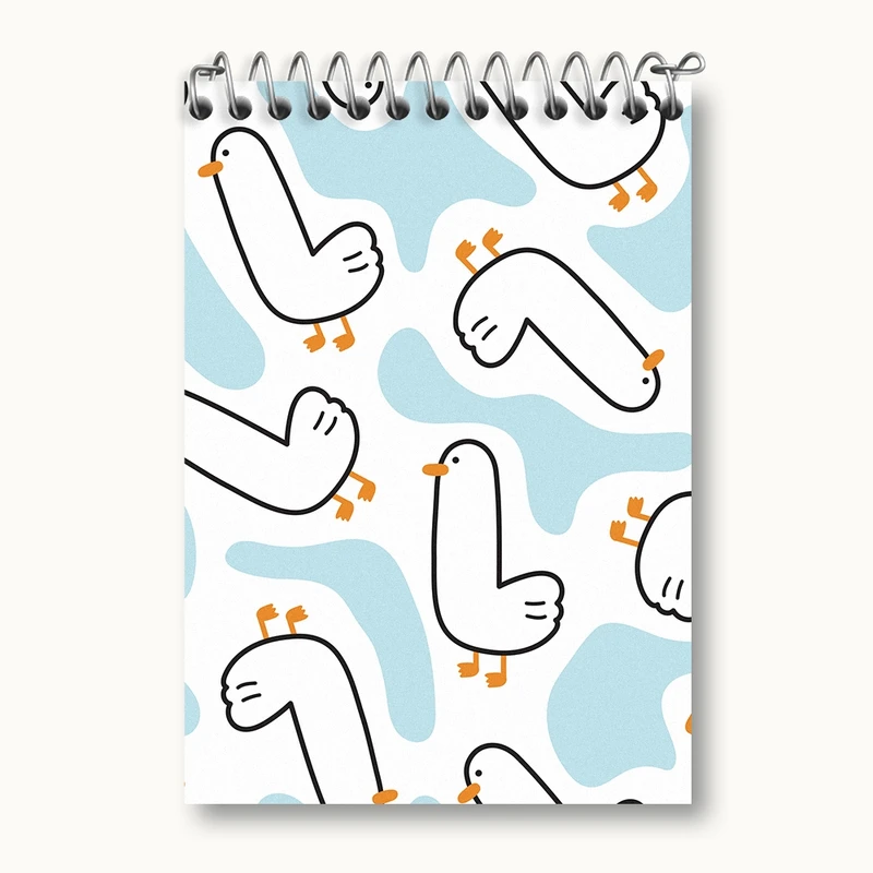 دفتر یادداشت 50 برگ خندالو مدل پترن اردک کد N945