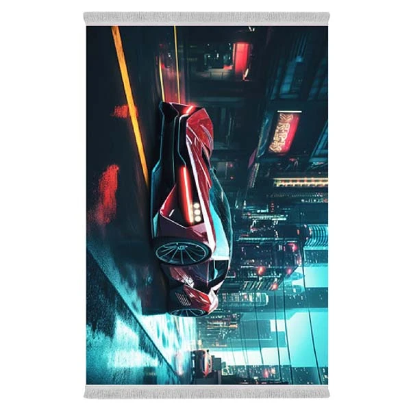 فرش پارچه‌ای دفه مدل فرشینه طرح فانتزی کد 8218