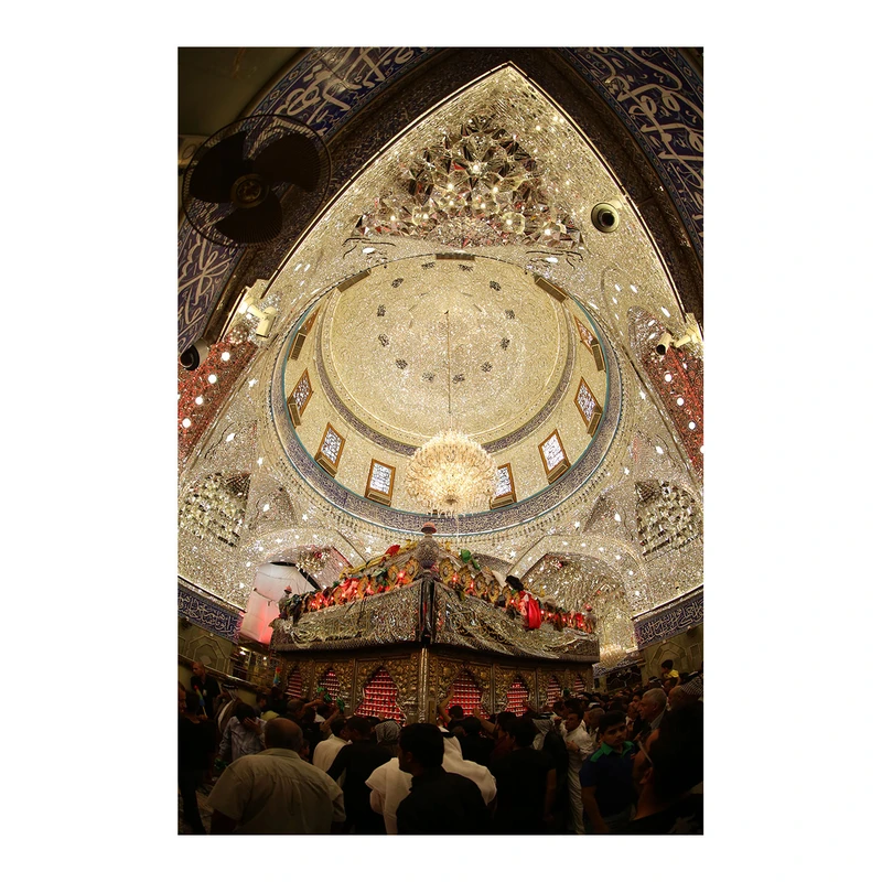پرچم طرح عکس مدل ضریح امام حسین کد 2367D