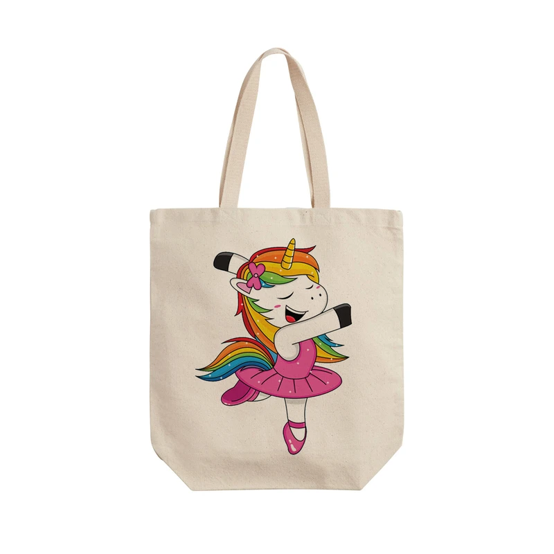 ساک خرید ترمه طراحان ایده مدل تک شاخ بالرین کد cfp1356 - L