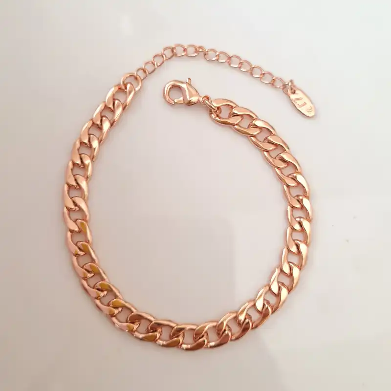 دستبند زنانه زد جی جولری مدل ساده زنجیری