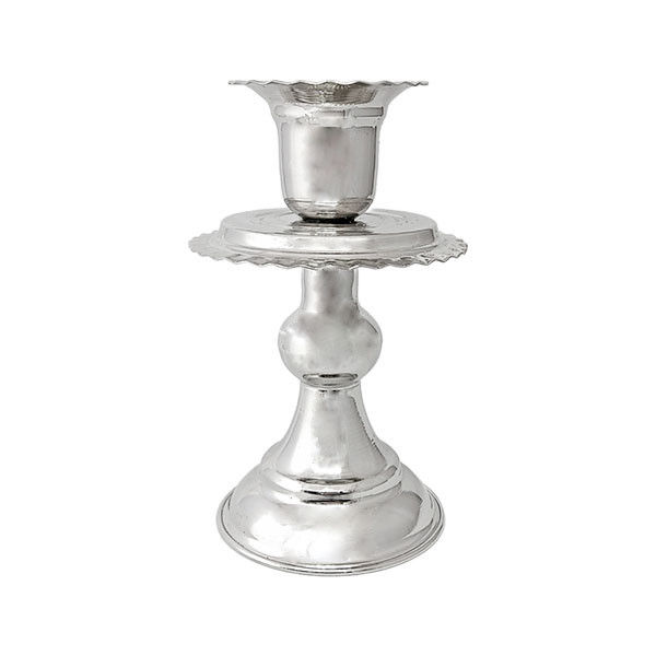 شمعدان مسی مدل پایه دار کروم کد ZH230.1