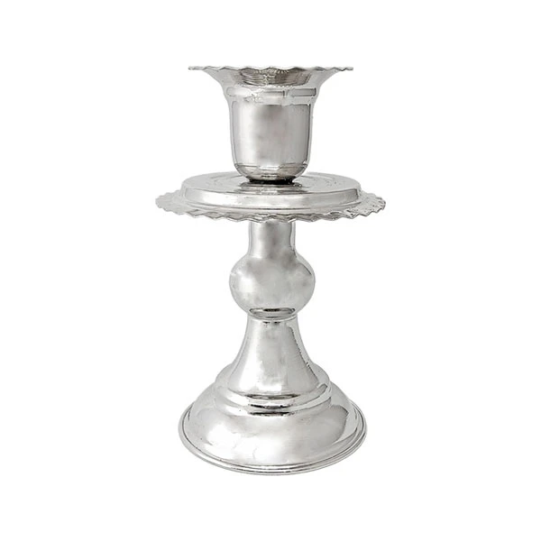شمعدان مسی مدل پایه دار کروم کد ZH230.1