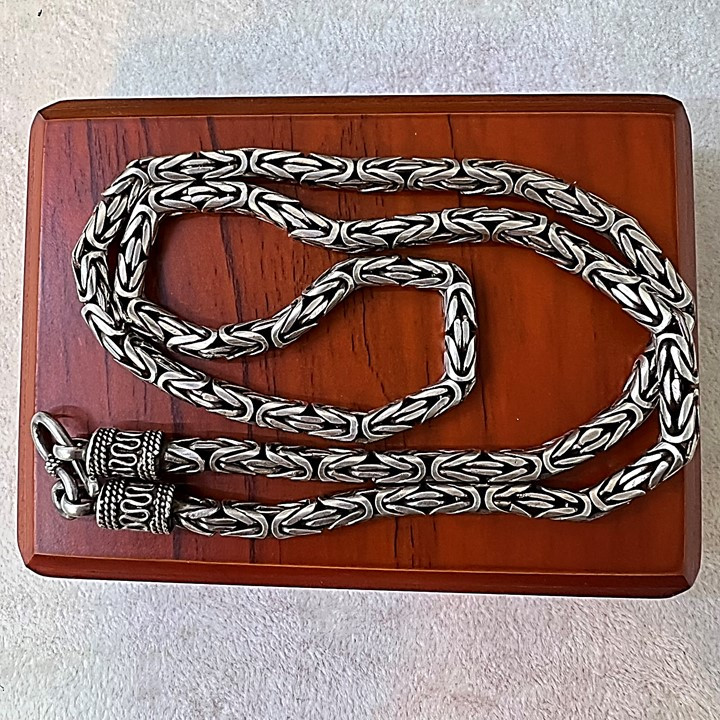 زنجیر نقره مردانه کد glsr-1170