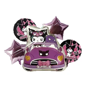 بادکنک فویلی مدل کرومی NGHB مجموعه 5 عددی 