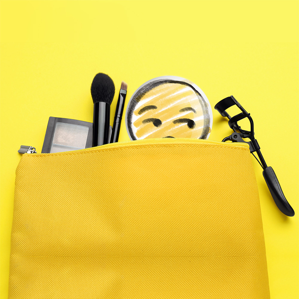 آینه جیبی خندالو مدل ایموجی Emoji  کد 3046