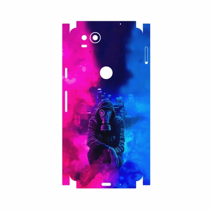 برچسب پوششی ماهوت مدل Smoke Rainbow Digital Art 2-FullSkin مناسب برای گوشی موبایل گوگل Pixel 2