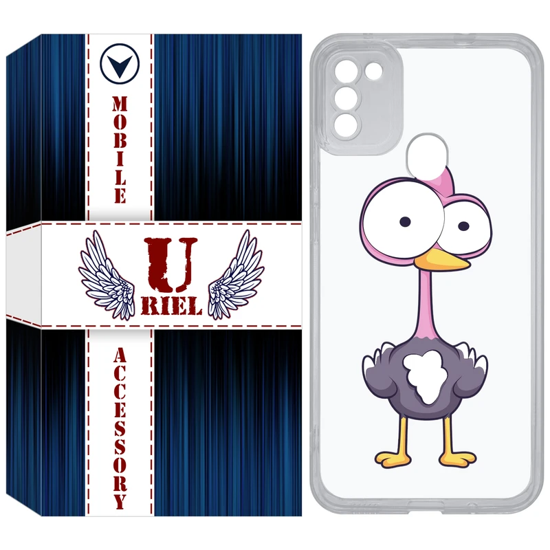 کاور یوریل مدل Clear کد 43 طرح شترمرغ مناسب برای گوشی موبایل سامسونگ Galaxy A11 / M11
