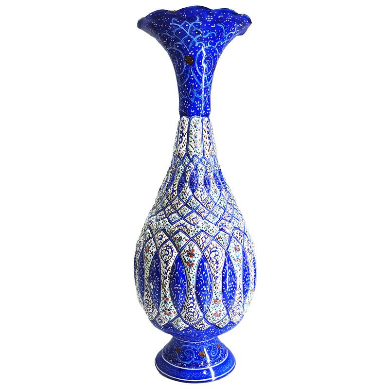 گلدان میناکاری مسی مدل شیرازی کد 108