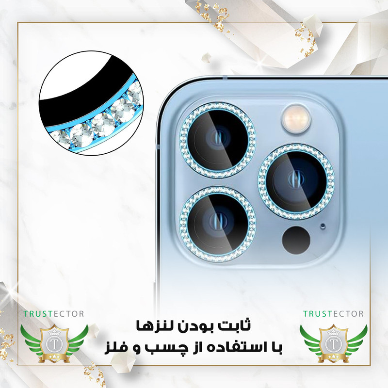 محافظ لنز دوربین تراستکتور مدل NEGLET مناسب برای گوشی موبایل اپل iPhone 11 Pro
