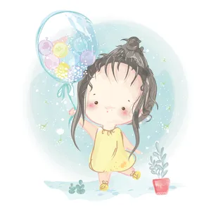 استیکر دیواری کودک مدل نفس