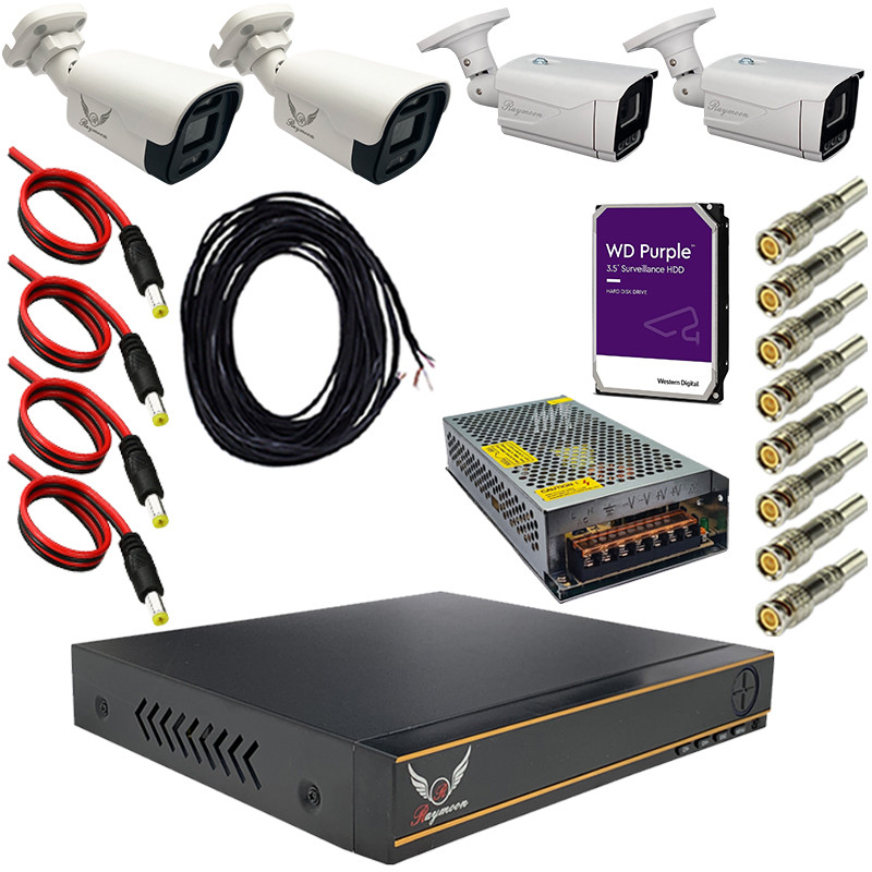 سیستم امنیتی رایمون مدل 2 مگاپیکسل کد RP-2MP-MS1T4C-12