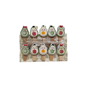 گیره عکس کلاوس طرح آووکادو کد 37-Avocado مجموعه 10 عددی
