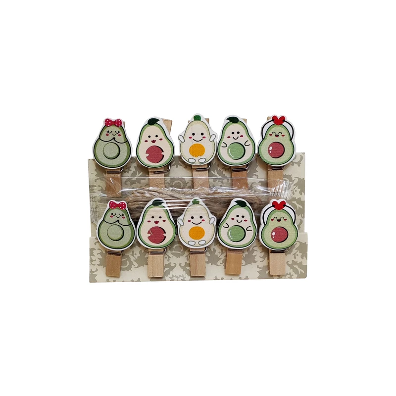 گیره عکس کلاوس طرح آووکادو کد 37-Avocado مجموعه 10 عددی