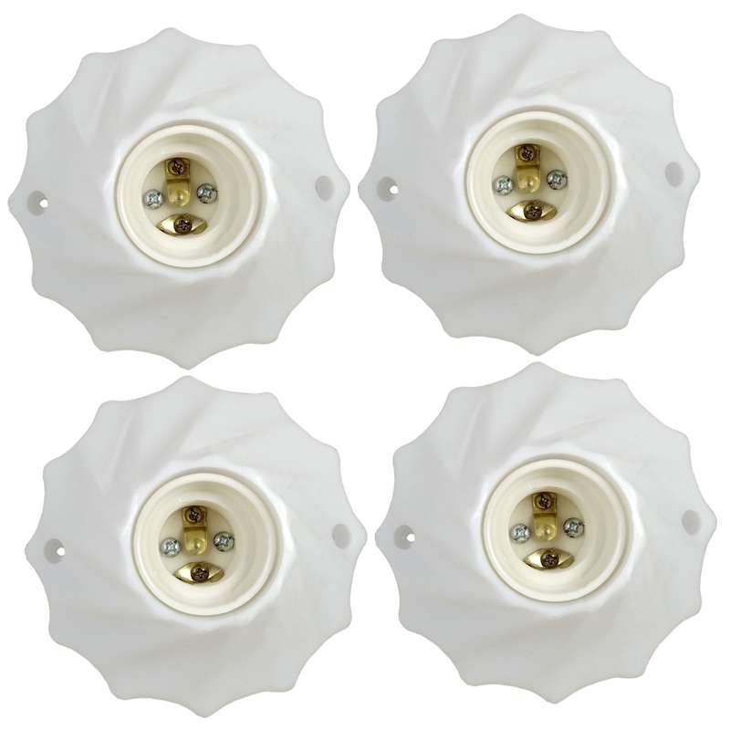 سرپیچ لامپ مدل 611 پایه E27 کد HB بسته 4 عددی