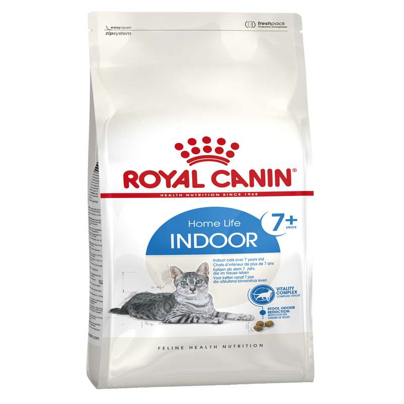 غذای خشک گربه رویال کنین کد 1363 مدل +7 Indoor وزن 3.5 کیلوگرم