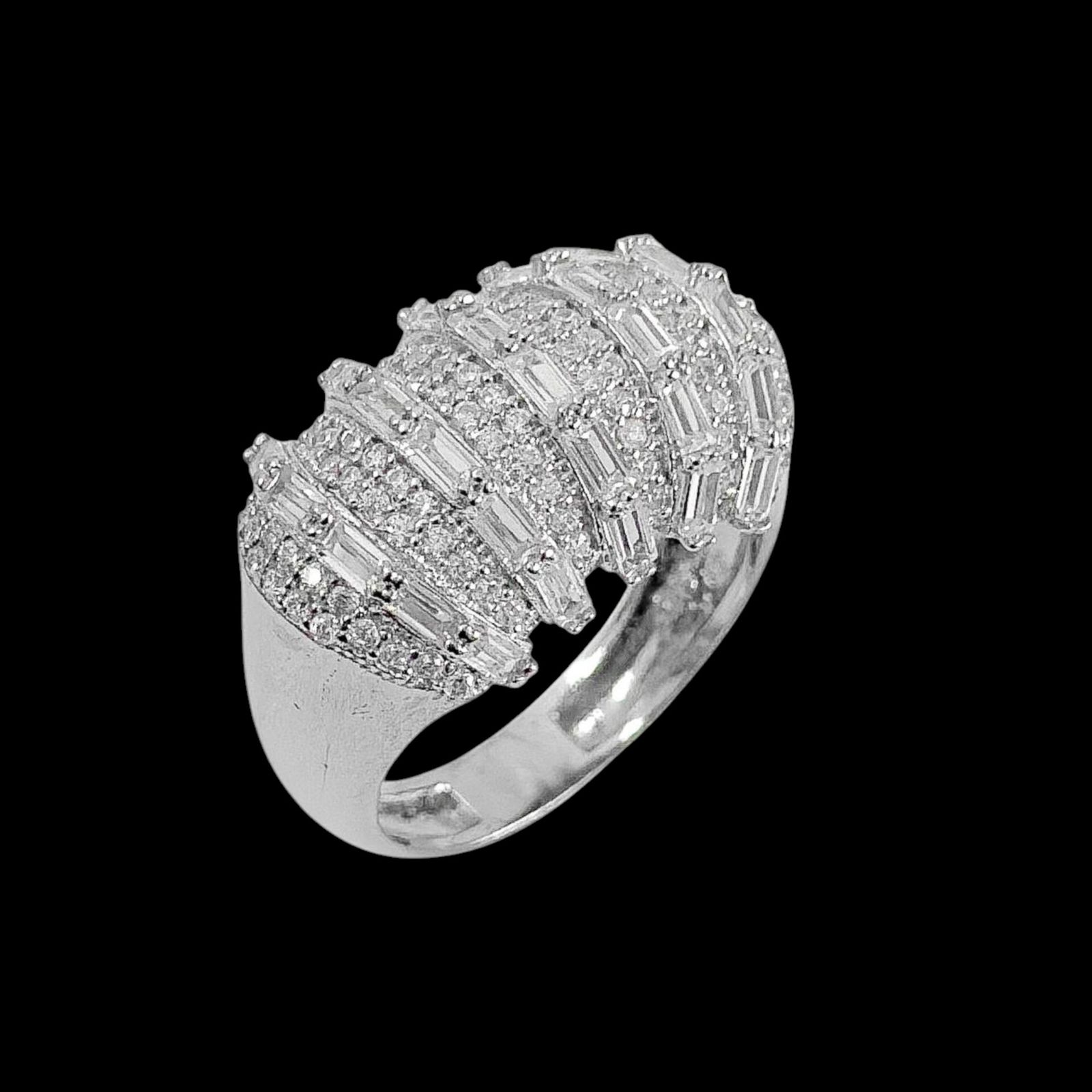 انگشتر نقره زنانه مدل پرنس 86 -  - 2