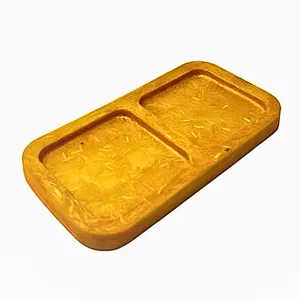 ظرف سرو چوبی طرح رزین 2 خانه مدل1911