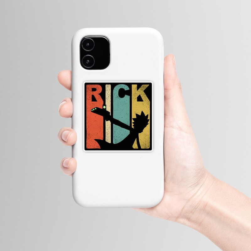 استیکر لپ تاپ و موبایل گوفی طرح ریک و مورتی مدل Rick RBY