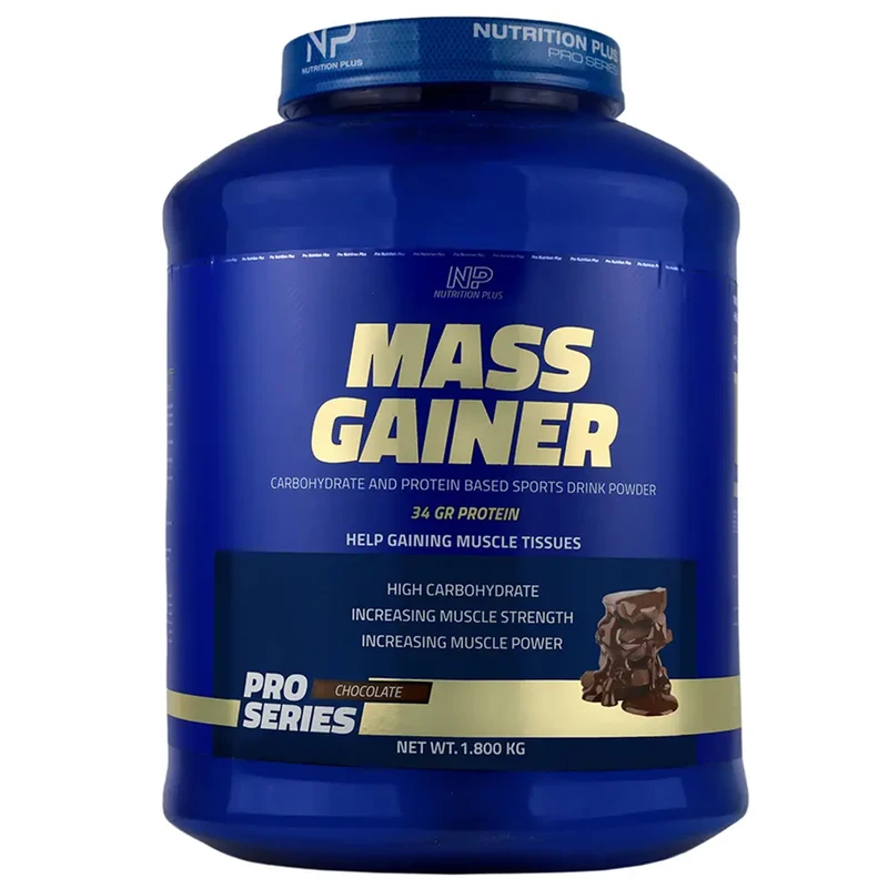پودر مس گینر با طعم شکلاتی نوتریشن پلاس - 1800 گرم