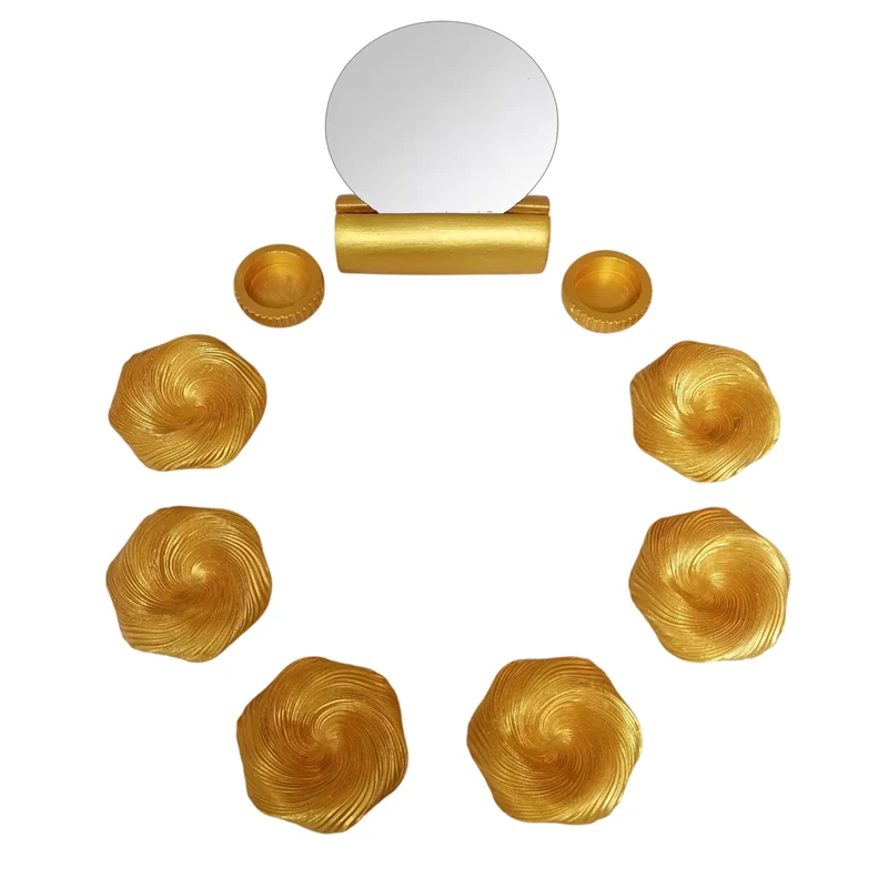 مجموعه ظروف هفت سین 9 پارچه مدل گیسو