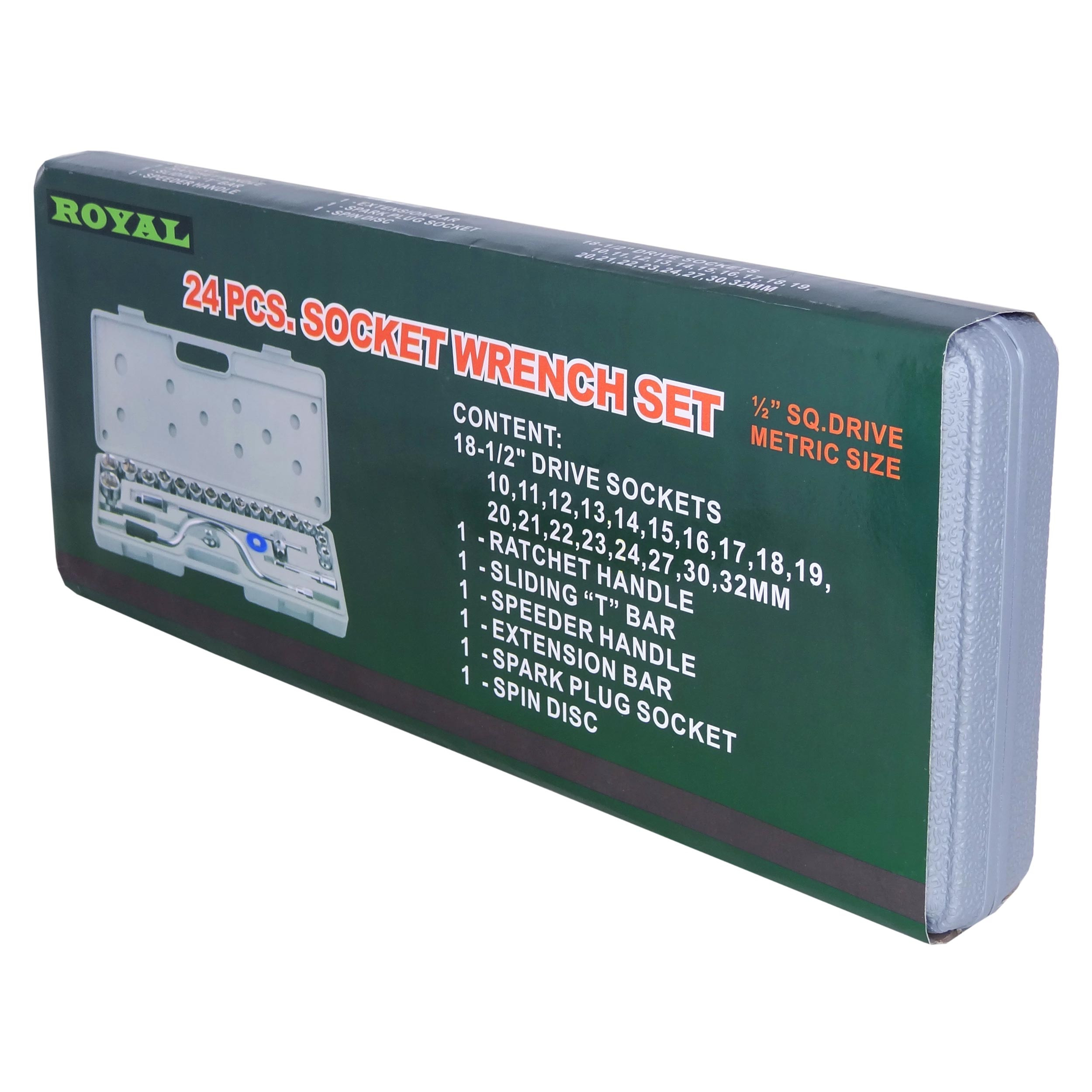 آچار بکس  رویال مدل LT-SQ1.2 مجموعه 24 عددی