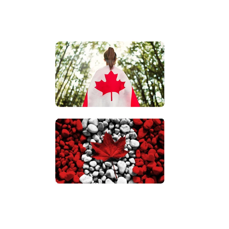 استیکر کارت مدل پرچم کانادا B4 بسته 2 عددی