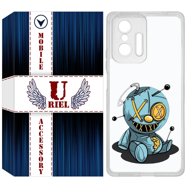 کاور یوریل مدل Clear کد 68 طرح عروسک مناسب برای گوشی موبایل شیائومی 11T / 11T Pro