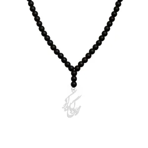 گردنبند نقره زنانه هایکا مدل زندگی باید کرد کد n.ha1-674