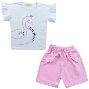 ست تی شرت و شلوارک دخترانه نیروان مدل 2171 -3