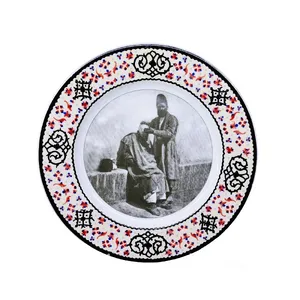 بشقاب دیوارکوب چینی مدل سلمانی