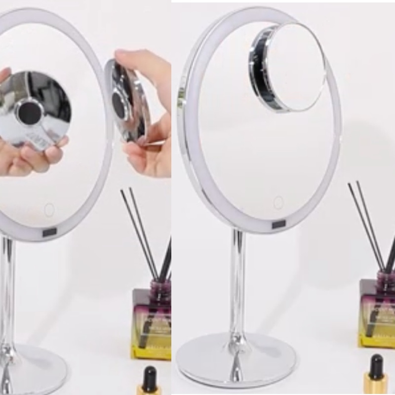 آینه و رینگ لایت آرایشی مدل LED