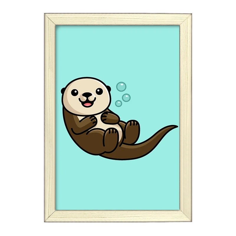 تابلو خندالو طرح حیوانات آبزی سمور آبی کد 28164