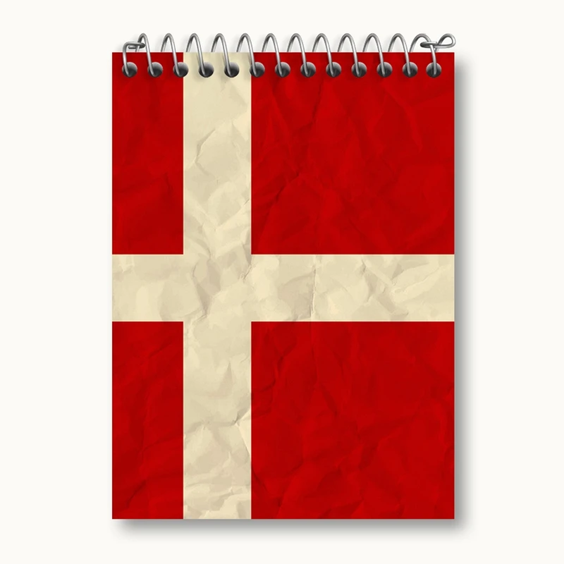 دفتر یادداشت 50 برگ خندالو مدل پرچم دانمارک کد 20658