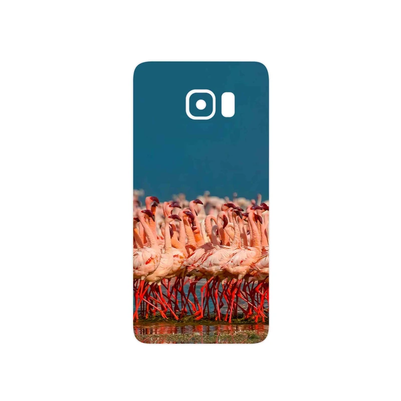 برچسب پوششی ماهوت مدل Flamingo مناسب برای گوشی موبایل سامسونگ Galaxy S6 Edge