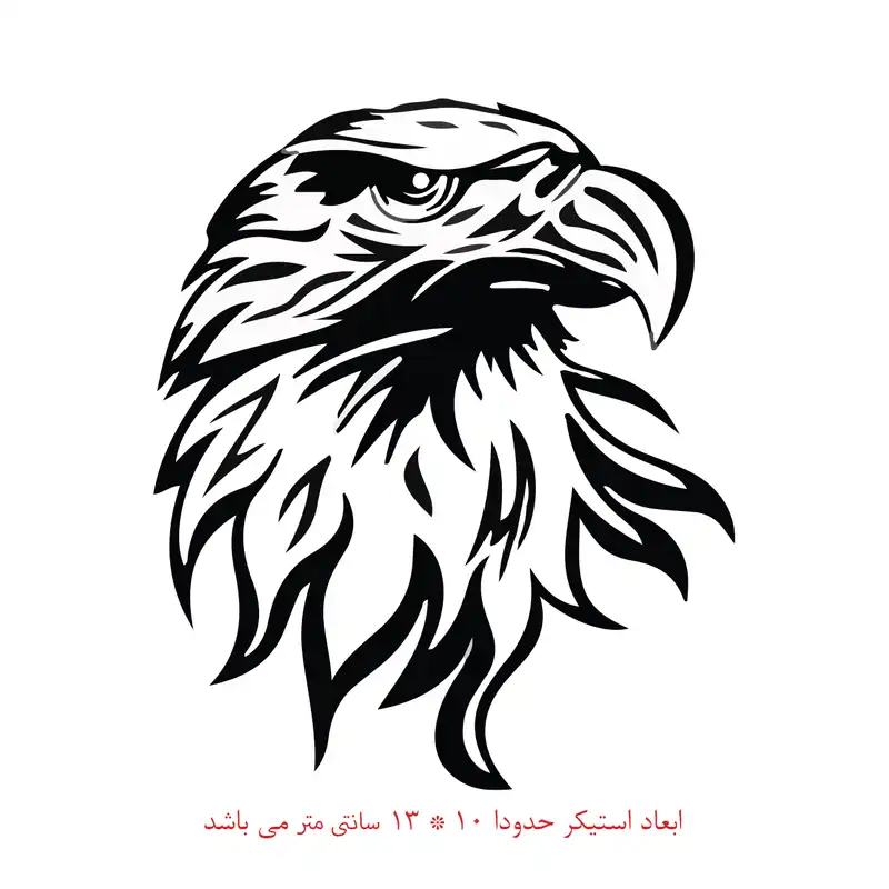 برچسب بدنه خودرو طرح عقاب کد 1389