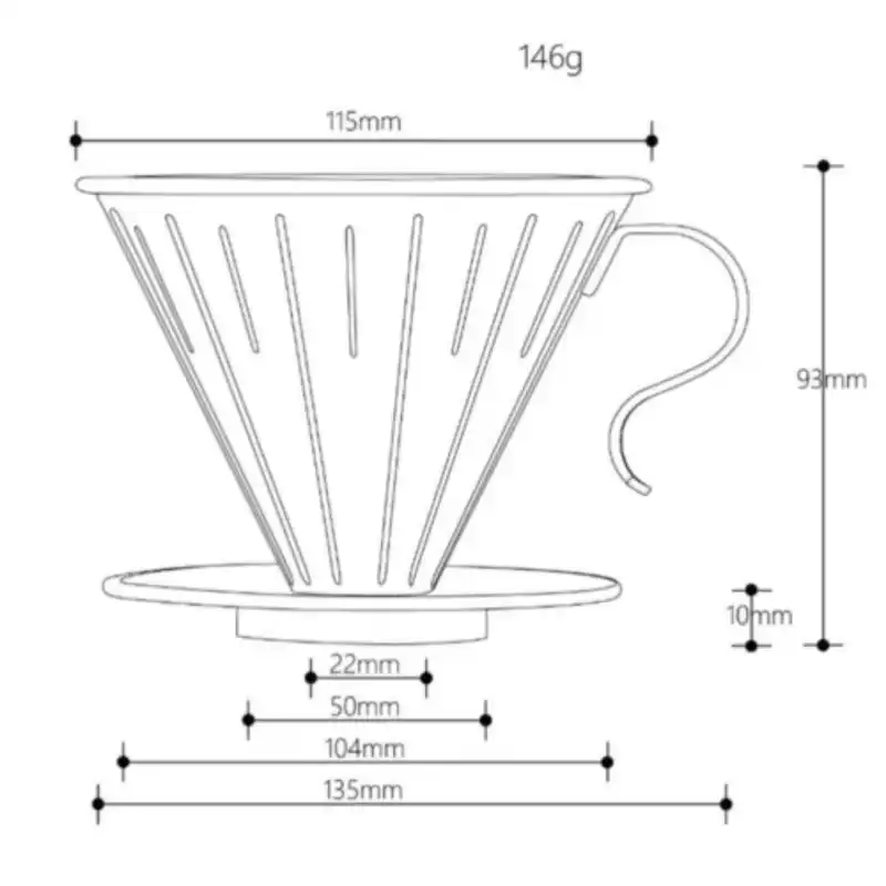 دریپر قهوه مدل V60 steel کد 4