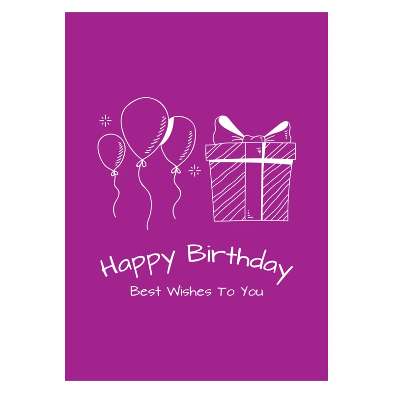 کارت پستال مدل Happy birthday کد 01