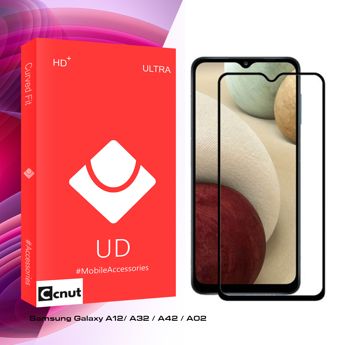 محافظ صفحه نمایش سرامیکی کوکونات مدل UD Glass مناسب برای گوشی موبایل سامسونگ Galaxy A12/ A32 / A42/ A02