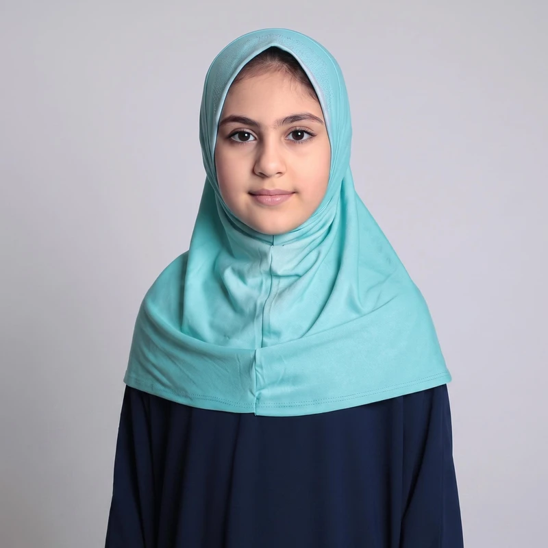 مقنعه دخترانه مدل نقابدار نگینی