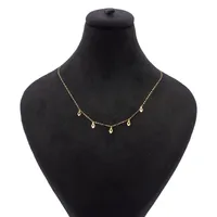گردنبند طلا 18 عیار زنانه با زنجیر مینیمال ناریا مدل تاج طرح برگ کد ES-3-4