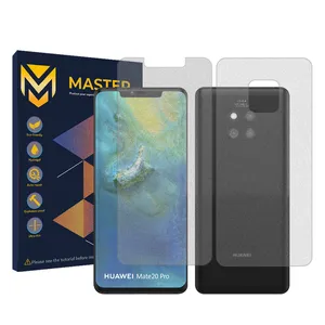 Master Resistant model matte screen protector suitable for Huawei Mate 20 Pro mobile phone along with the back protector