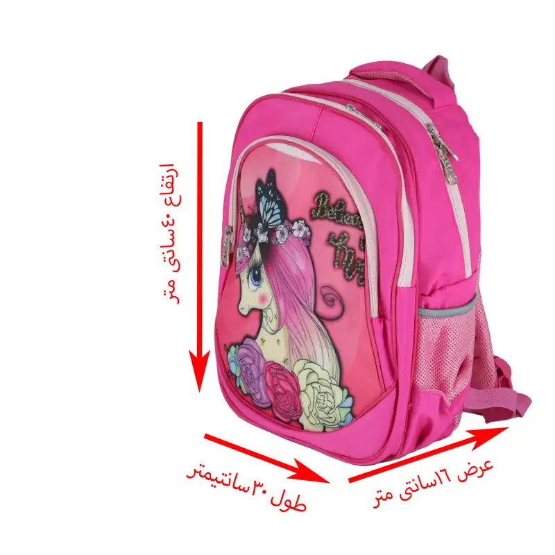 کوله پشتی طرح یونیکورن به همراه جامدادی و کیف غذا