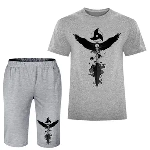 ست تی شرت و شلوارک مردانه مدل خنجر A172