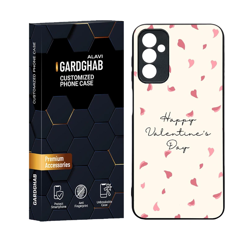 کاور گارد قاب علوی دورژله ای پشت گلس مدل ساده و مینیمال مناسب برای گوشی موبایل سامسونگ Galaxy F13