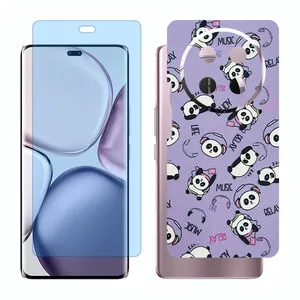 Glass Together model anti blue screen protector suitable for Honor X9c mobile phone with back cover sticker